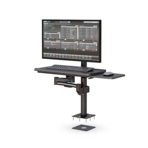 772907 desk mount computer monitor with keyboard arm stand