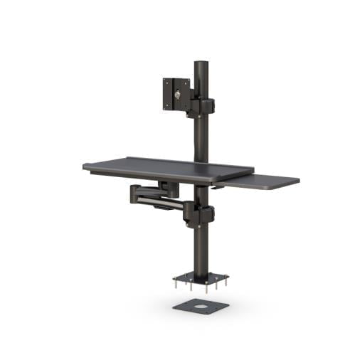 772907 desk mount computer monitor with keyboard stand
