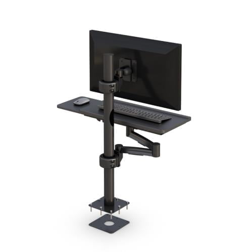 772907 desk mount monitor with keyboard arm stand