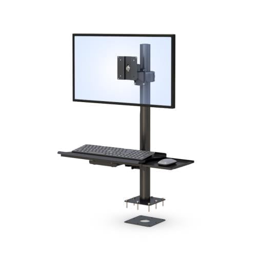 772908 desktop monitor mount with fixed keyboard tray