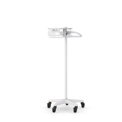 772912 mobile tablet cart with safety locking wire basket option 5b