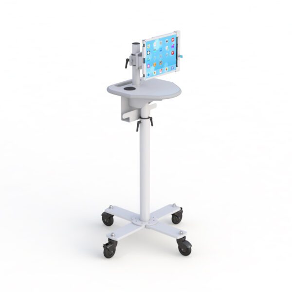 Adjustable Tablet Holder Floor Stand Cart