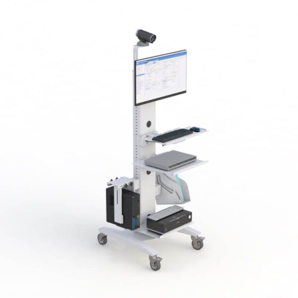 Computer Rolling Workstation for Healthcare Professionals