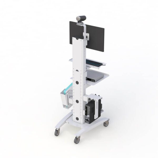 Computer Rolling Workstation for Healthcare Professionals