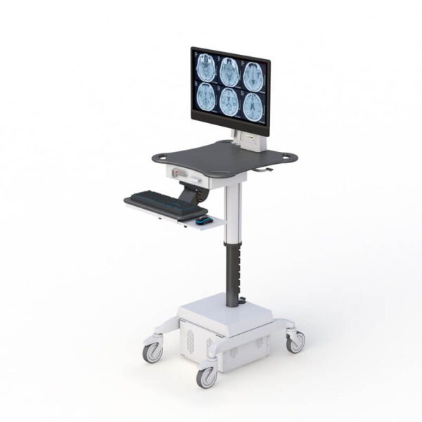 Computer desks and carts by AFC, featuring sleek design and functionality for modern workspaces.