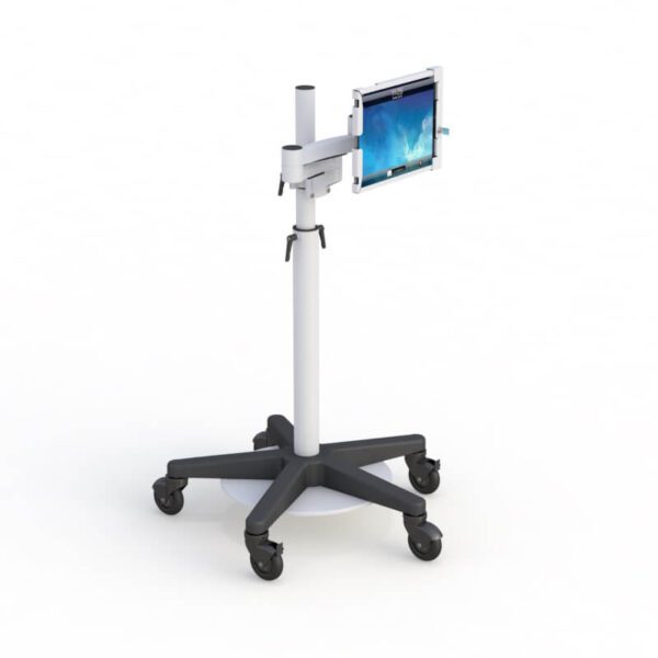 Ergonomic Adjustable Mobile Tablet Medical Cart