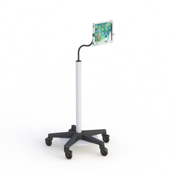 Ergonomic Adjustable Tablet Floor Stand Cart