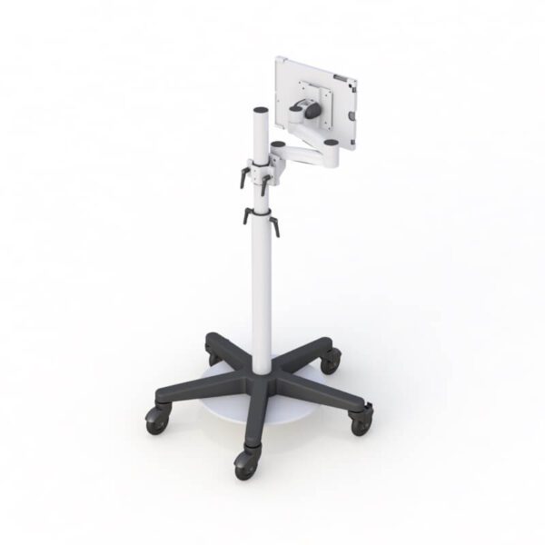 Ergonomic Height Adjustable Mobile Tablet Medical Cart