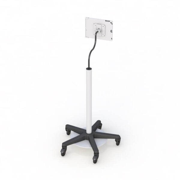 Ergonomic Height Adjustable Tablet Floor Stand Cart