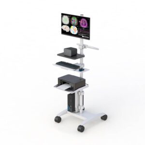 Medical Computer Workstation with Pole Mount