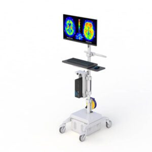 Mobile medical monitor pole computer cart by AFC for convenient healthcare monitoring on the go