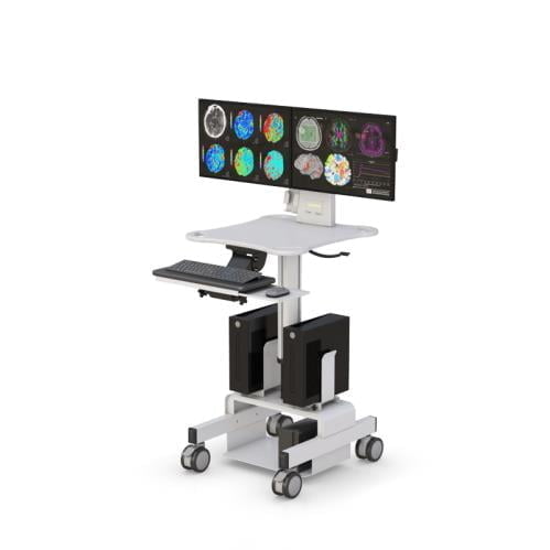 OEM 10 powered hospital healthcare computer cart