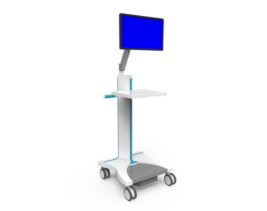 OEM 17 healtlhcare medical computer monitor cart