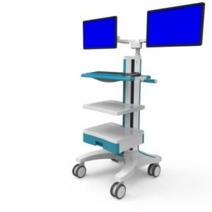 OEM 23 dual monitor medical utility computer cart