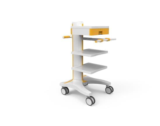 OEM 25 two level tray medical cart with drawer