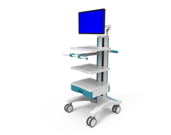 OEM 31 medical utility computer cart with drawer