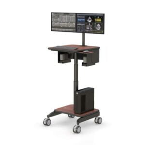 OEM 8 height adjustable mobile computer cart