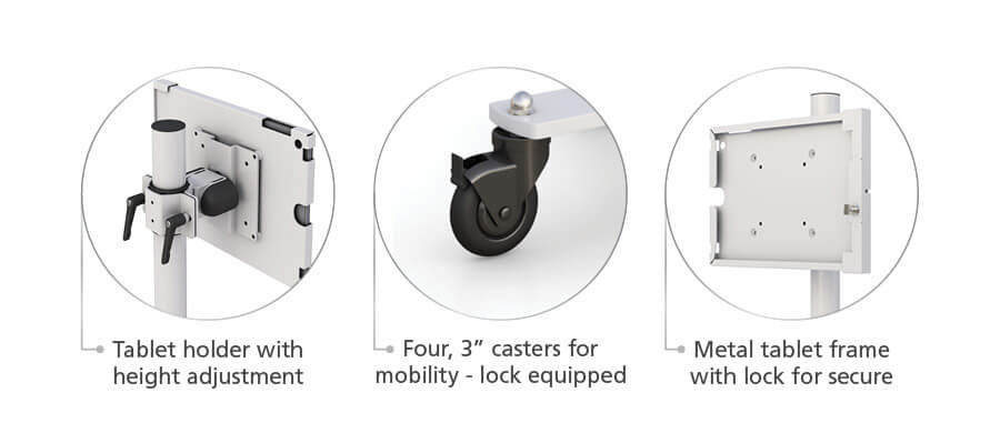Quarantine Tablet Cart More Features
