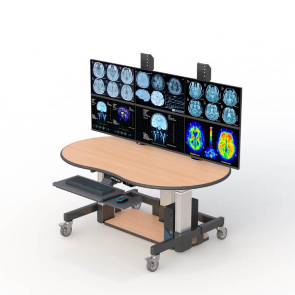 Radiology Height Adjustable Workstation Desk