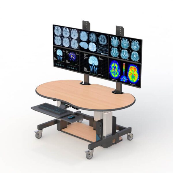 Radiology Height Adjustable Workstation Desk