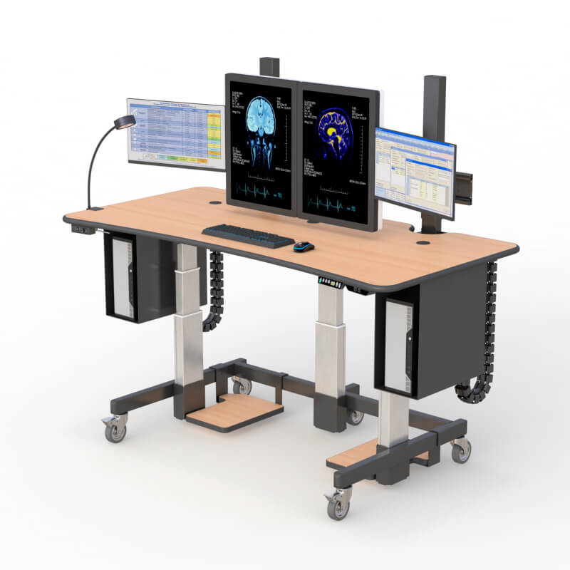Radiology Workstation Uplift Desk