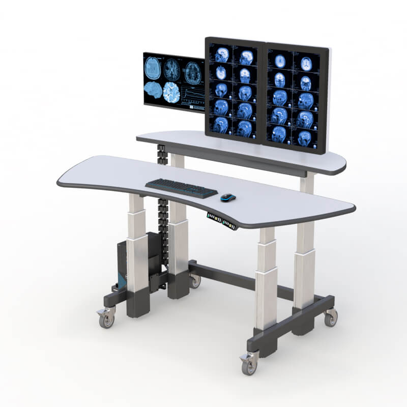 AFC's adjustable standing computer desks for ergonomic computing.