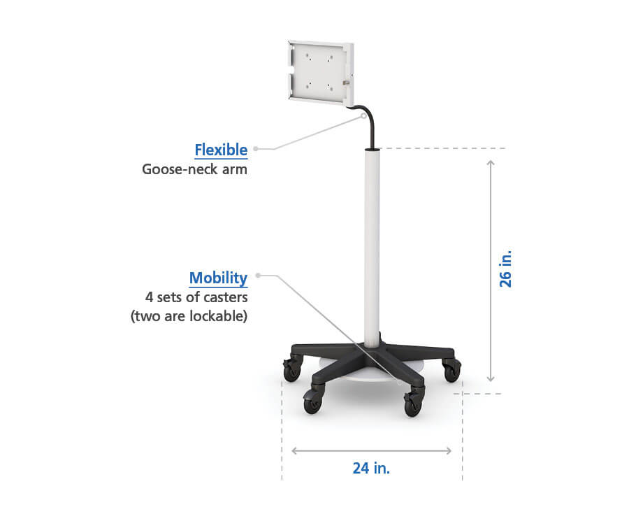 Tablet Floor Stand with Features specs Tablet Floor Stand with Features