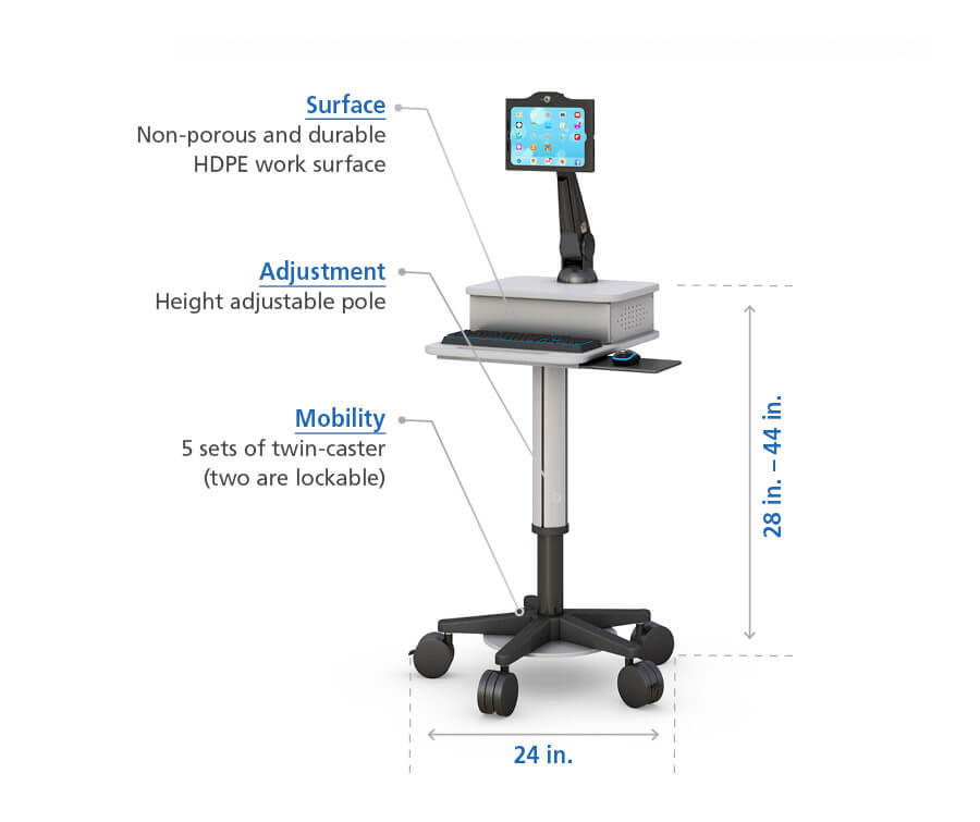 Tablet Floor Stand with Features