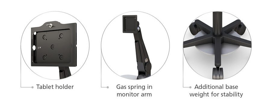 Tablet Floor Stand with Features