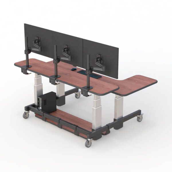 AFC Dual Tier Standing Desks for Home Office with Power Strip: Ergonomic workspace solution, AFC quality.