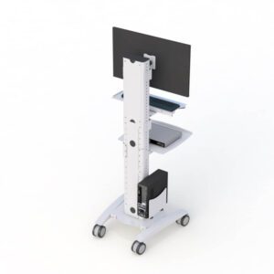 Mobile Medical Computer Stand Rolling Computer Cart