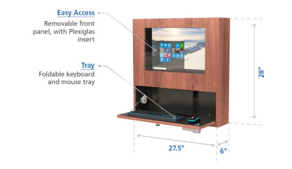Wall Mounted Medical Computer Workstation | AFC Industries