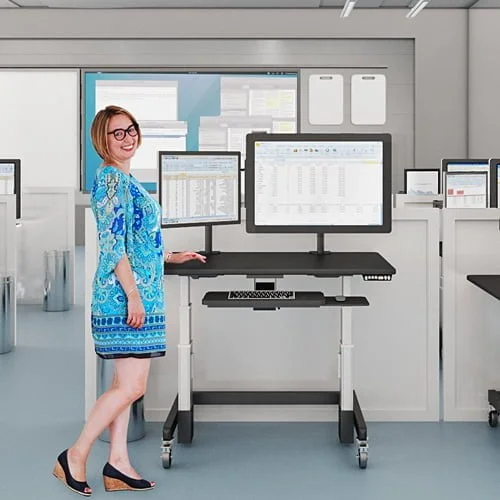 12 single height adjustable desk