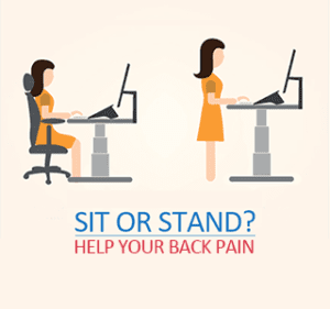can a stand desk help my back pain
