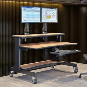 height adjustable computer table with tasklight afc 1