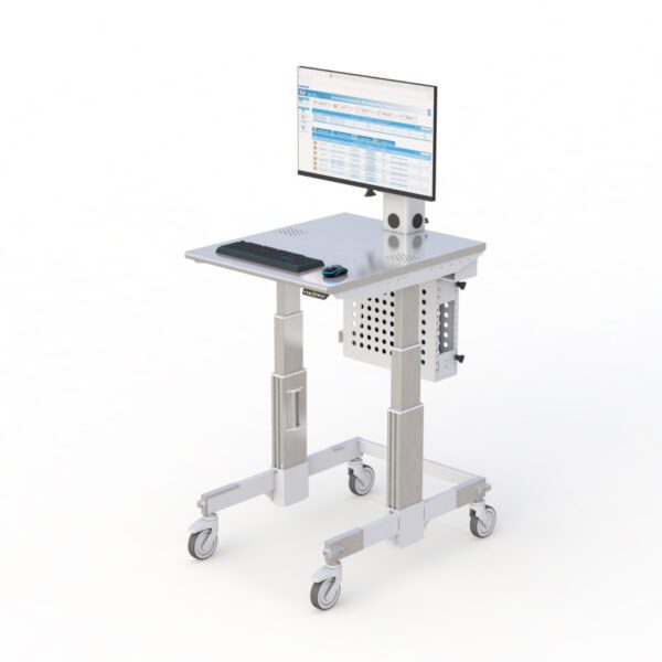 Mobile Cleanroom Workstation Cart for Computers