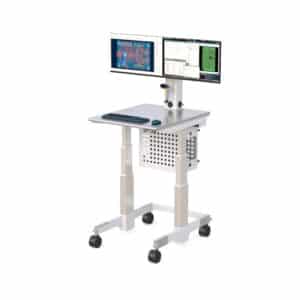 Advanced Cleanroom Mobile Rolling Computer Cart - Efficient and Sterile Workstation Solution by AFC