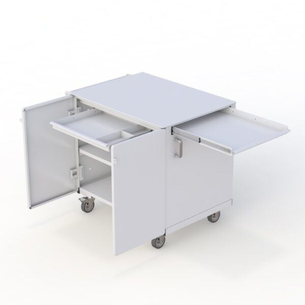 Versatile Storage and Transport Solution for Your Critical Environment by AFC Mobile Clean Room Utility Cart