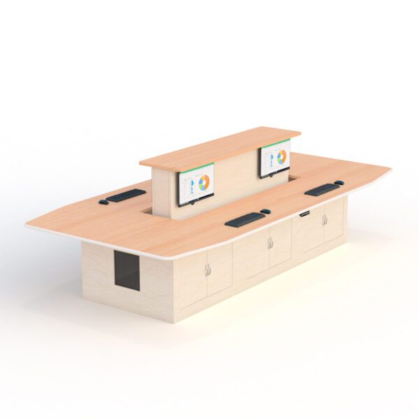 Memory presets for table height positions in smart conference table
