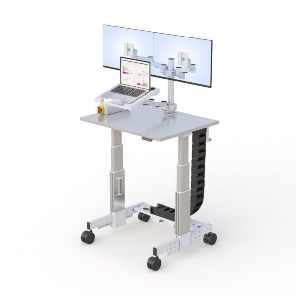 Cleanroom Mobile Workstation Medical Computer Cart