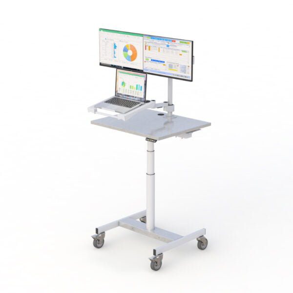 Cleanroom Mobile Computer Cart