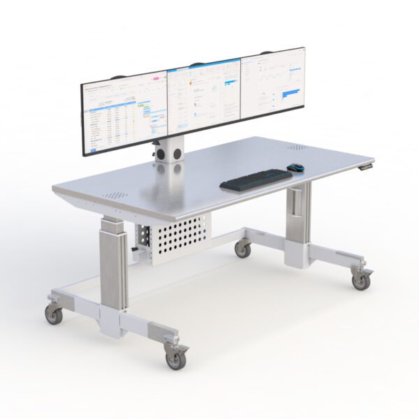 Ergonomic Design for Productivity by AFC Cleanroom Computer Desk Cart