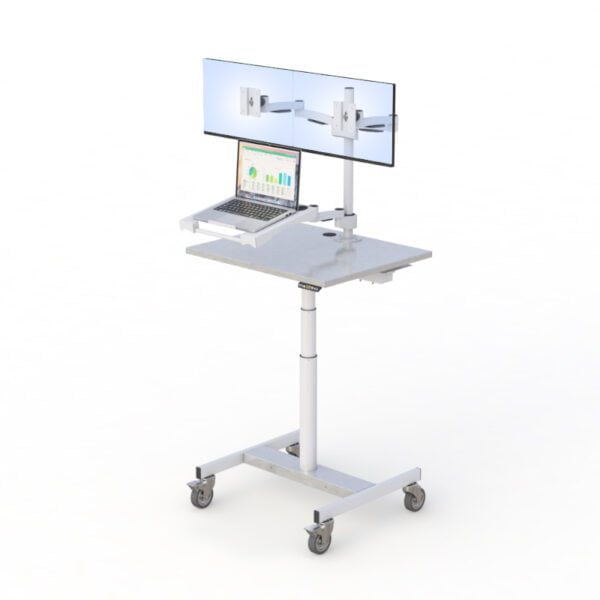 Cleanroom Mobile Computer Rolling Cart