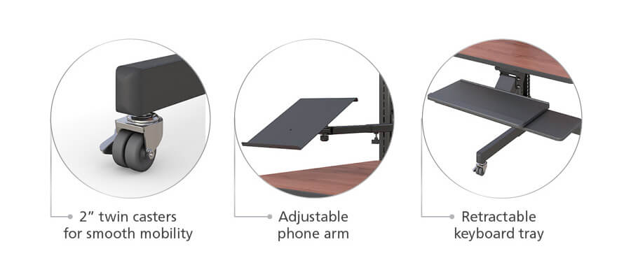 Single-User LAN Computer Rack Mount Workstation Features