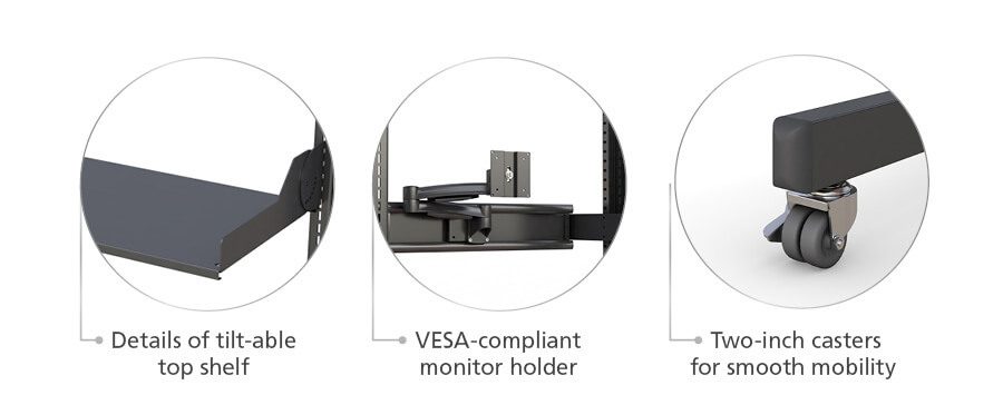 Wide Dual-User Computer Tech Rackmount Features