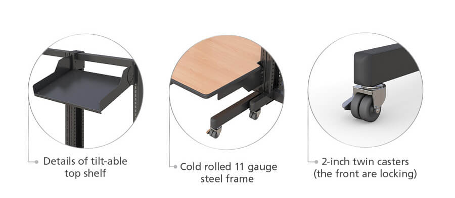 LAN Workstation Computer Rack Shelves Features