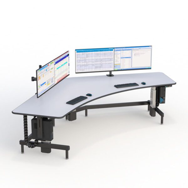 AFC Standing Wide-Angle Workstation with Adjustable Height for Computer Use - Ergonomic Design for Comfortable Work,