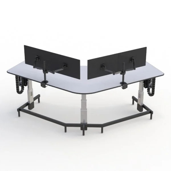 Telehealth Computer Height Wide-Angle Workstation