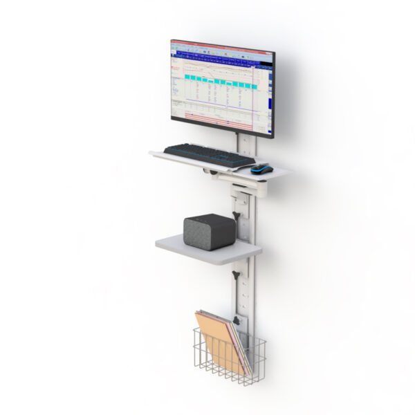 Computer Workstation Wall Mounted Track