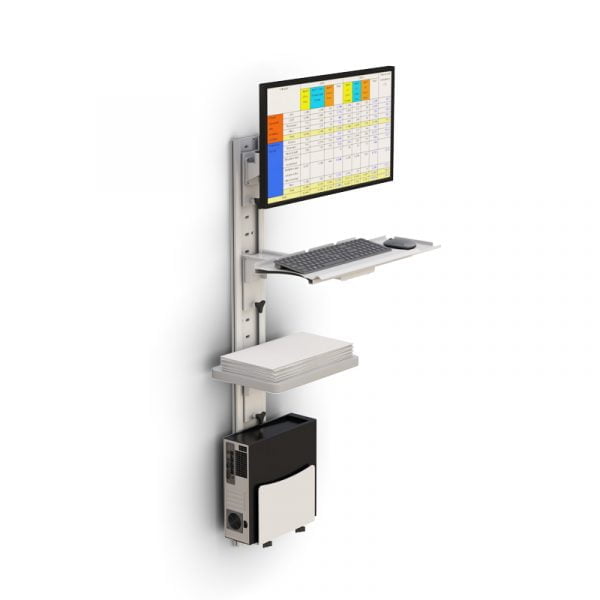 Computer Standing Workstation Wall Mount
